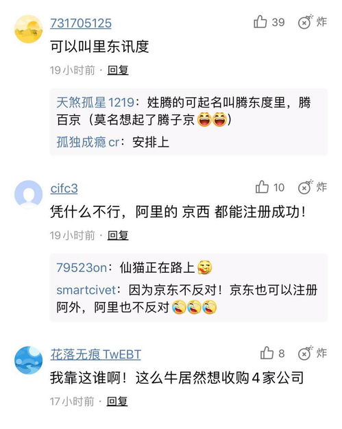 碰瓷互聯(lián)網(wǎng)四巨頭，這家搶注“阿京騰百”的公司是何來頭？商務(wù)信息咨詢服務(wù)